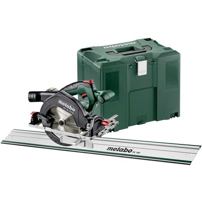 Metabo KS 18 LTX 57 FS Set Akkus kézi körfűrész Vágási mélység max. (90°) 57 mm akku nélkül, vezetősínnel, párhuzamos ütközővel 18 V