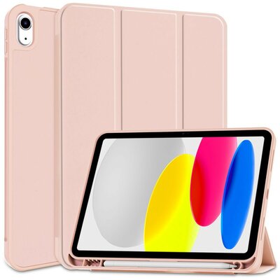 Apple iPad 10.9 (2022), mappa tok, Apple Pencil tartóval, Smart Case, rózsaszín