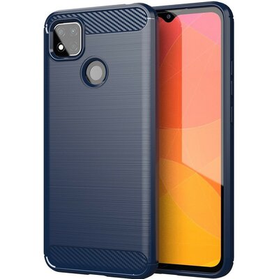 Xiaomi Redmi Note 11T Pro / Note 11T Pro Plus / Poco X4 GT, Szilikon tok, közepesen ütésálló, szálcsiszolt, karbon minta, sötétkék