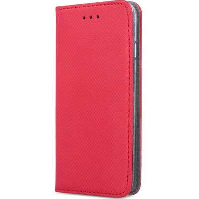 Huawei Nova 10, Oldalra nyíló tok, stand, Smart Magnet, piros
