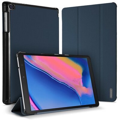 Samsung Galaxy Tab A 8.0 + S Pen (2019) SM-P200 / P205, mappa tok, Trifold, Dux Ducis Domo, sötétkék