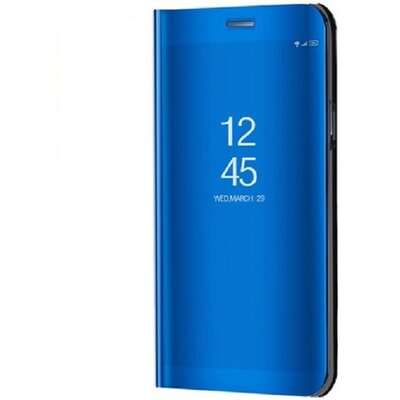 Samsung Galaxy M32 4G SM-M325F, Oldalra nyíló tok, hívás mutatóval, Smart View Cover, kék (utángyártott)