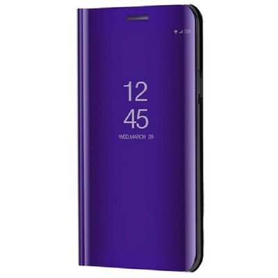 Samsung Galaxy M52 5G SM-M526B, Oldalra nyíló tok, hívás mutatóval, Smart View Cover, lila (utángyártott)