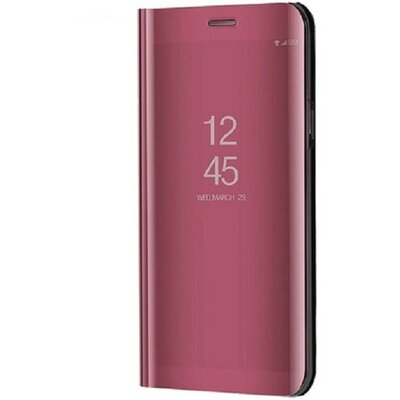 Samsung Galaxy M52 5G SM-M526B, Oldalra nyíló tok, hívás mutatóval, Smart View Cover, vörösarany (utángyártott)