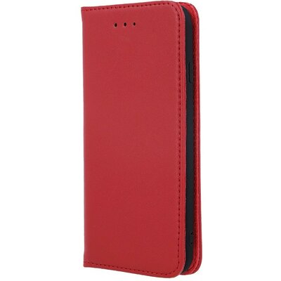 Samsung Galaxy S22 Plus 5G SM-S906, Oldalra nyíló tok, valódi bőrtok, stand, Smart Pro, piros