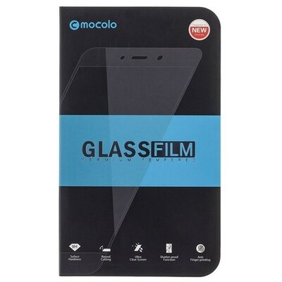 Samsung Galaxy A42 5G / M42 5G SM-A426B / M426B, Kijelzővédő fólia, ütésálló fólia (az íves részre is!), Tempered Glass (edzett üveg), Full Glue, Mocolo, fekete