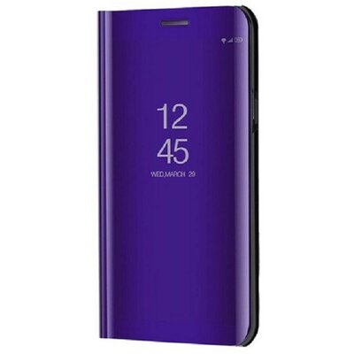 Samsung Galaxy A03s SM-A037F, Oldalra nyíló tok, hívás mutatóval, Smart View Cover, lila (utángyártott)