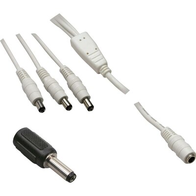 BKL Electronic 072939 Kisfeszültségű adapterkábel Kisfeszültségű alj - Kisfeszültségű dugó 5.5 mm 2.5 mm 5.5 mm 2.5 mm 1.10 m 1 készlet