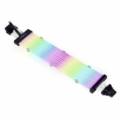 Lian Li Strimer Plus V2 12VHPWR LED adapterkábel 320 mm Fekete, RGB