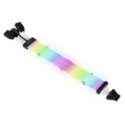 Lian Li Strimer Plus V2 12VHPWR LED adapterkábel 335 mm Fekete, RGB