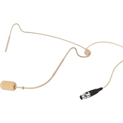 Monacor HSE-340/SK Headset Beszéd mikrofon Átviteli mód:Vezetékes Szélvédővel Mini XLR Vezetékes