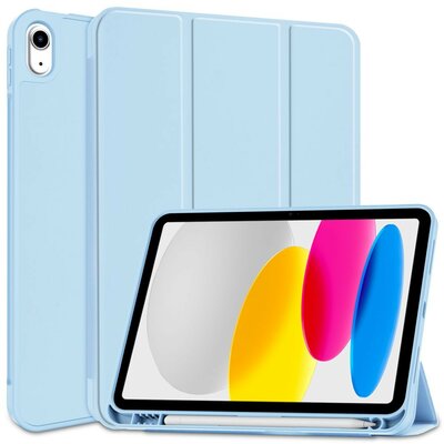 Apple iPad 10.9 (2022), mappa tok, Apple Pencil tartóval, Smart Case, világoskék