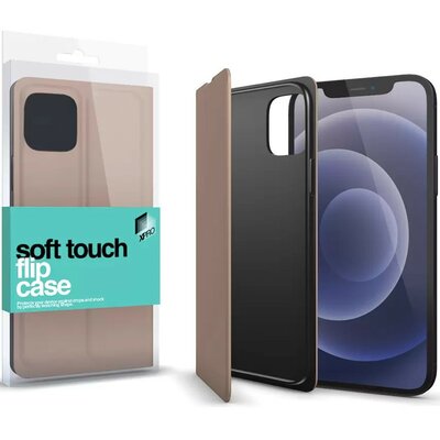 Samsung Galaxy A32 5G SM-A326B, Oldalra nyíló tok, stand, Xprotector Soft Touch Flip, vörösarany