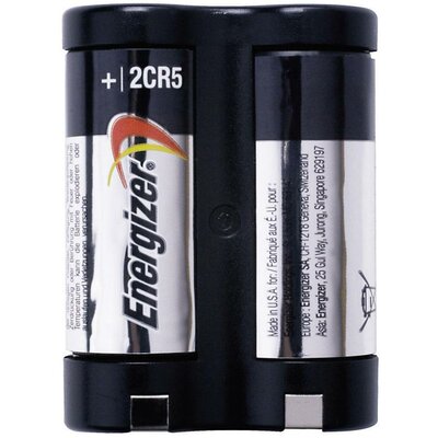 2CR 5 fotóelem, lítium, 6V 1500 mAh, Energizer EL2CR5, KL2CR5, EL2CR5BP, RL2CR5, DL245, DL345, 2CR5M, 5032LC, 245