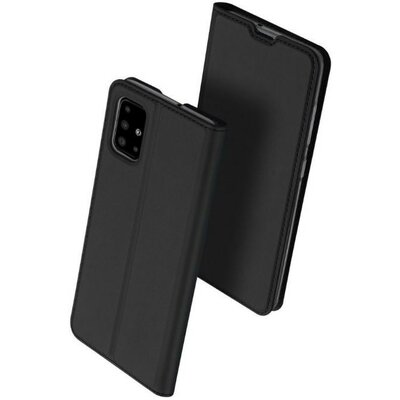 Samsung Galaxy A01 SM-A015F, Oldalra nyíló tok, stand, Dux Ducis, fekete