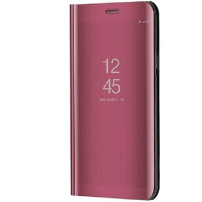 Samsung Galaxy M31s SM-M317F, Oldalra nyíló tok, hívás mutatóval, Smart View Cover, vörösarany (utángyártott)