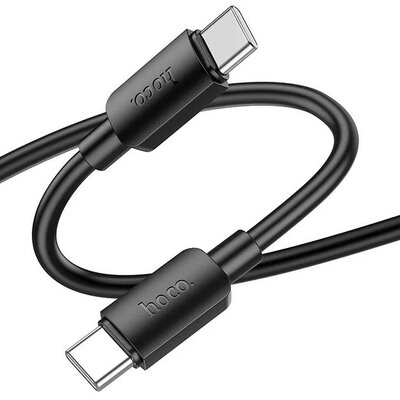 USB Type-C töltő- és adatkábel, USB Type-C, 100 cm, 5000 mA, 100W, gyorstöltés, PD, Hoco X96 Hyper, fekete