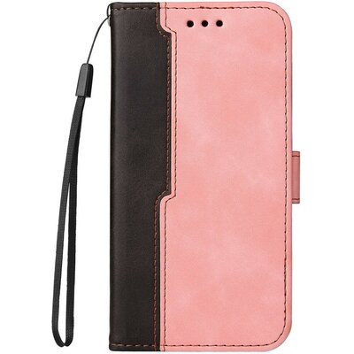 Xiaomi Redmi 10A, Oldalra nyíló tok, stand, kártyatartóval, kézpánttal, Wooze Colour Wallet, rózsaszín