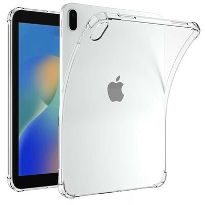 Apple iPad 10.9 (2022), Szilikon tok, közepesen ütésálló, légpárnás sarok, átlátszó