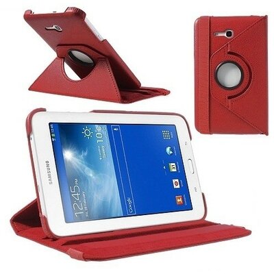 Samsung Galaxy Tab 3 Lite 7.0 SM-T110, mappa tok, elforgatható (360°), piros