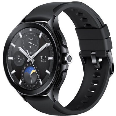 XIAOMI BHR7211GL XIAOMI Watch 2 Pro okosóra (46mm, szilikon szíj, aktivitásmérő, pulzusmérő, 150 sportmód, vízálló, 5 ATM) FEKETE