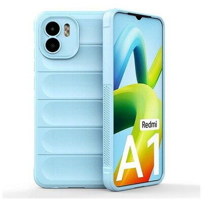 Xiaomi Redmi A1 / A2, Szilikon tok, közepesen ütésálló, 3D minta, világoskék