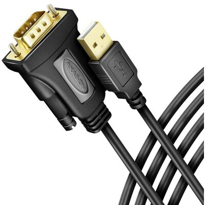 AXAGON USB 2.0 Átalakító kábel [1x RS232 dugó - 1x USB 2.0] ADS-1PQN