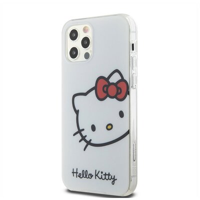 Hello Kitty IML Head Logo Apple Iphone 12/12 Pro hátlap tok, fehér