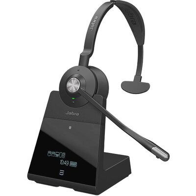 Jabra Engage 75 Mono Telefon On Ear headset Bluetooth®, DECT Mono Fekete Noise Cancelling Mikrofon némítás