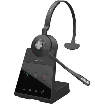 Jabra Engage 65 Mono Telefon On Ear headset DECT Mono Fekete Noise Cancelling Mikrofon némítás