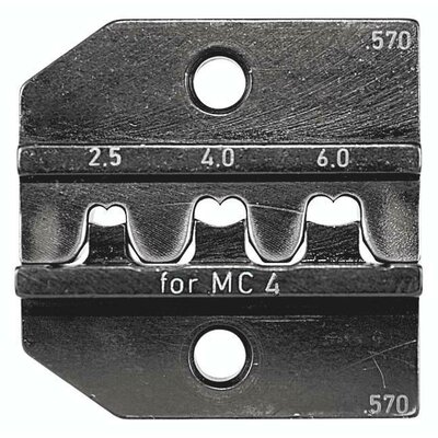 Rennsteig Werkzeuge 624 570 3 Krimpelő betét Napelemes dugós csatlakozó Alkalmas fogó MC4 2.5 - 6 mm² Alkalmas márka Rennsteig Werkzeuge PEW 12