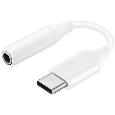 Adapter, USB Type-C - 3.5 mm jack átalakító, Samsung, gyári, fehér