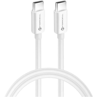 USB Type-C töltő- és adatkábel, USB Type-C, 200 cm, 5000 mA, 100W, gyorstöltés, PD, QC 4.0, C339, fehér