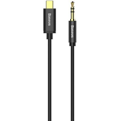 Audió kábel, USB Type-C, 1 x 3,5 mm jack, 120 cm, Baseus Yiven M01, fekete