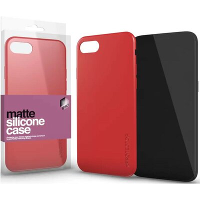 Apple iPhone 15 Plus, Szilikon tok, ultravékony, matt, Xprotector Matte, piros