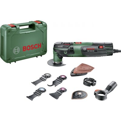 Bosch Home and Garden PMF 250 CES Set 0603102101 Többfunkciós szerszám Tartozékokkal, Hordtáskával 16 részes 250 W