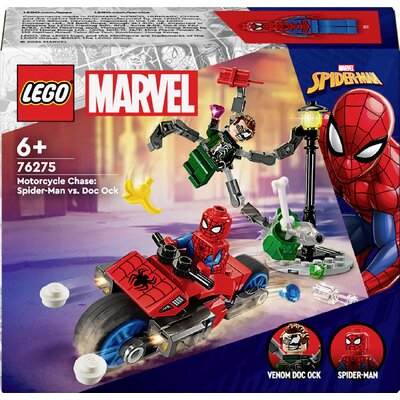 LEGO® MARVEL SUPER HEROES 76275 Motoros üldözés: Pókember vs. Doc Ock