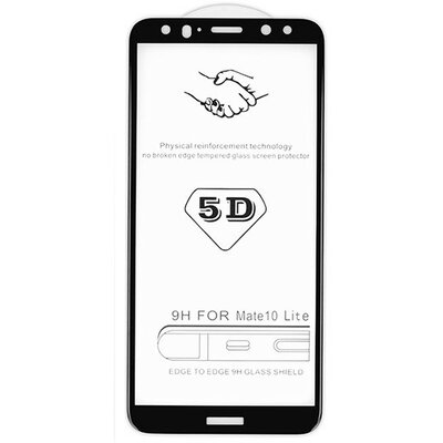 Samsung Galaxy A02s / A03 / A03s / A03 Core / M02s, Kijelzővédő fólia, ütésálló fólia (az íves részre is!), Tempered Glass (edzett üveg), fekete