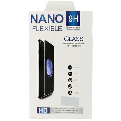 Huawei P20 Lite, Kijelzővédő fólia, ütésálló fólia, Tempered Glass (edzett üveg), Nano Flexi Glass, Clear