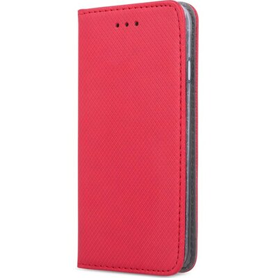 Samsung Galaxy S22 5G SM-S901, Oldalra nyíló tok, stand, Smart Magnet, piros