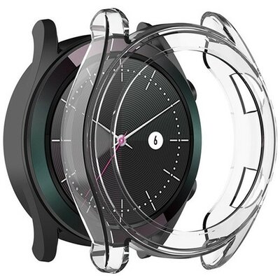 Huawei Watch GT2 (46 mm), Szilikon védőkeret, szíj nélkül, átlátszó