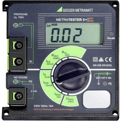 Gossen Metrawatt METRATESTER 5-F-E Készülékteszter VDE szabvány 0701-0702