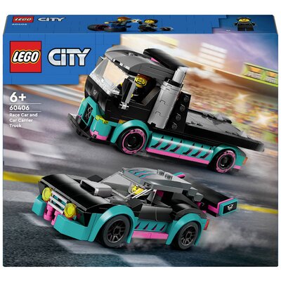 LEGO® CITY 60406 Autószállító versenyautókkal