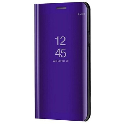 Samsung Galaxy A13 4G SM-A135F / A137F, Oldalra nyíló tok, hívás mutatóval, Smart View Cover, lila (utángyártott)