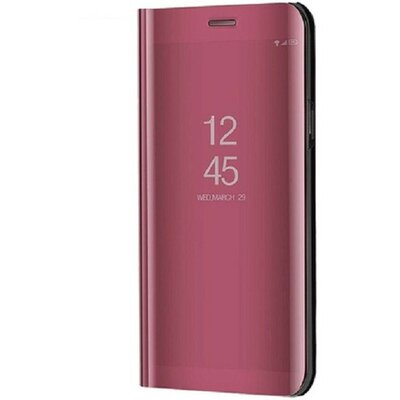 Samsung Galaxy A72 / A72 5G SM-A725F / A726B, Oldalra nyíló tok, hívás mutatóval, Smart View Cover, vörösarany (utángyártott)