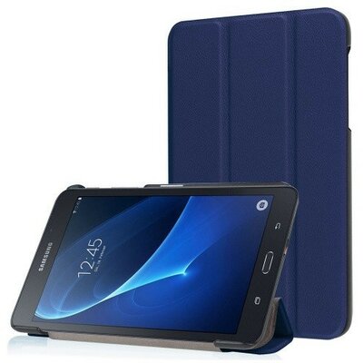 Samsung Galaxy Tab A 7.0 SM-T280 / T285, mappa tok, Trifold, sötétkék