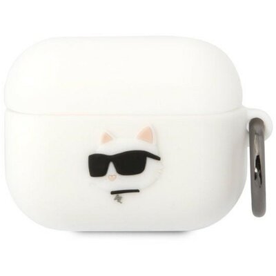 Eredeti tok KARL LAGERFELD KLAPRUNCHH az Apple Airpods Pro-hoz (3D Sil NFT Choupette / fehér)