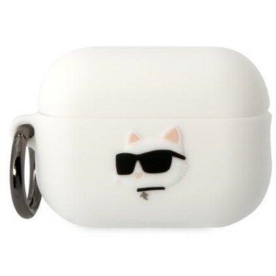 Eredeti tok KARL LAGERFELD KLAP2RUNCHH az Apple Airpods Pro 2 készülékhez (3D Sil NFT Choupette / fehér)