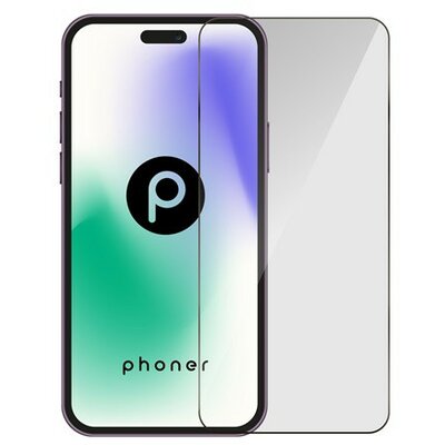 Phoner Master Clear Apple iPhone 15 Pro Max Tempered Glass kijelzővédő fólia felhelyező kerettel