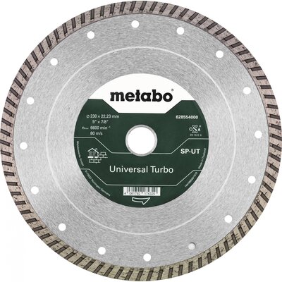 Metabo 628554000 Gyémánt bevonatú vágótárcsa Ø 230 mm Furat átmérő 22.23 mm Beton 1 db